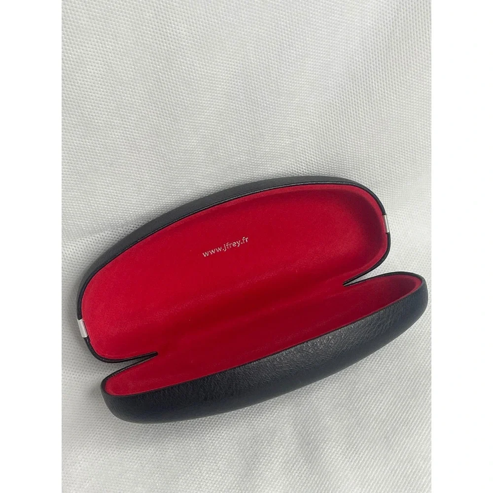 J.F. Rey Sunglasses Glasses Clamshell Case ONLY Black Silver Classic Standard